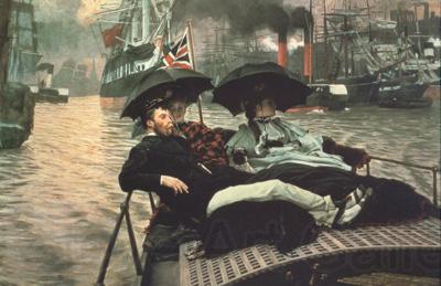 James Tissot The Thames (nn01) Norge oil painting art